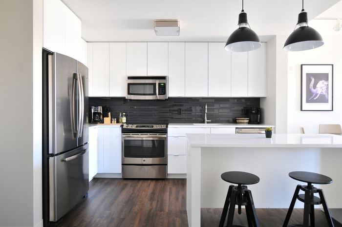 Cuisine rénovée, aménagement sur mesure